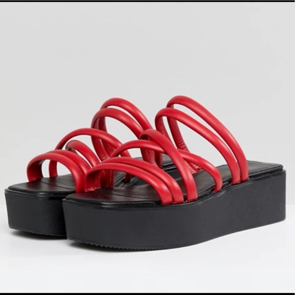 Vagabond Bonnie Red Leather Sandals
